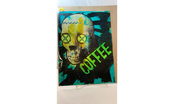 Big image 202405art016   skull coffee monoprint