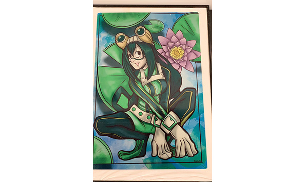 Big image 202311art069   tsuyu asui  froppy  mha metal print