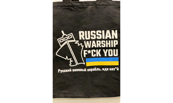 Big image 202406bag001 2   russian warship f ck you bag
