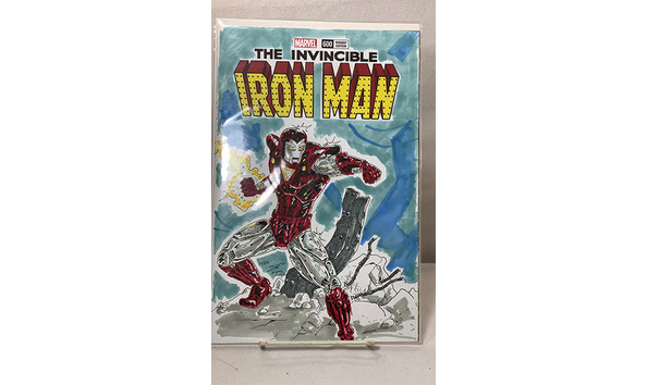 Big image 202405coll001   original sketch cover silver centurion iron man comic