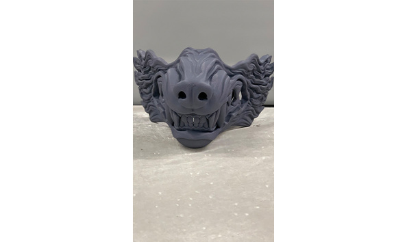 Big image 202310cply001   3d printed snarl wolf mask