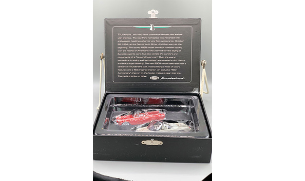 Big image 202405hol001 2   hallmark ford thunderbird 50th anniversary 2 car ornament set