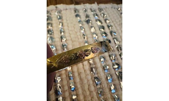 Big image black hills gold bangle bracelet