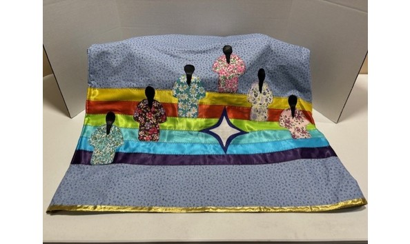 Big image shawl and skirt