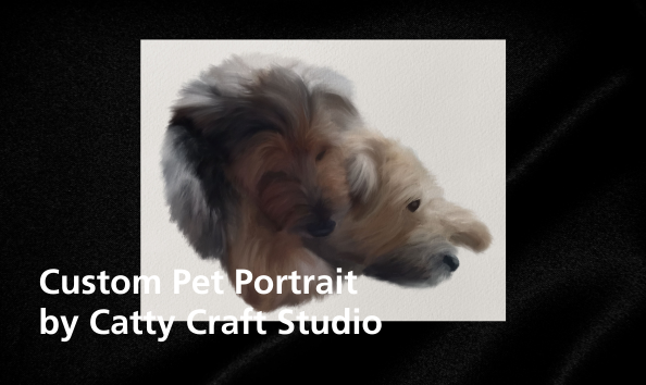 Big image catty craft studio dog portrait