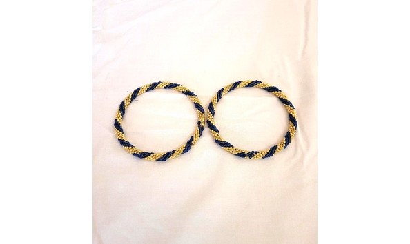 Big image blue and gold bracelets