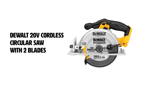 Big image dewalt 20v cordless circular saw with 2 blades