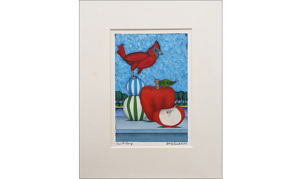 Big image jerry bachman red a day 8x10 gal artist boat