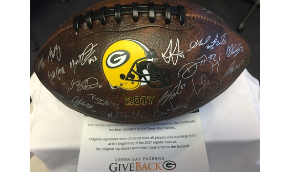 packers autographed football