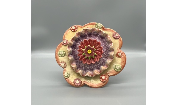 Big image pottery flower front