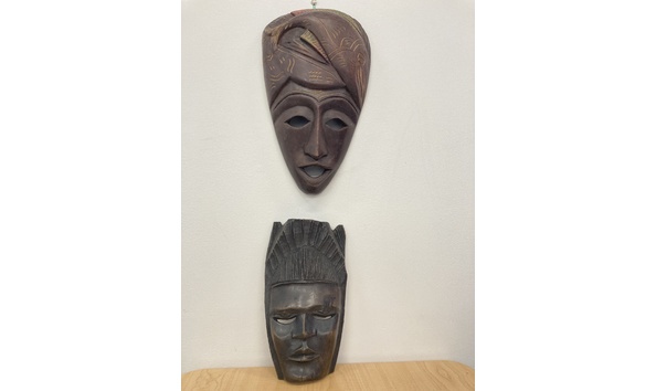 Big image haitian masks  pair 