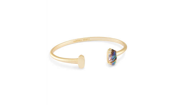 Big image kendra scott vada gold pinch bracelet in abalone shell 00 default lg