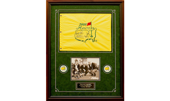 Big image arnold palmer   jack nicklaus and gary player masters flag