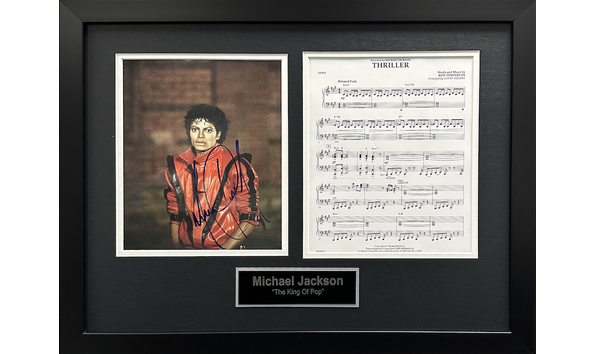 Big image michael jackson thriller sheet music display