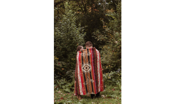 Big image couple with blanket