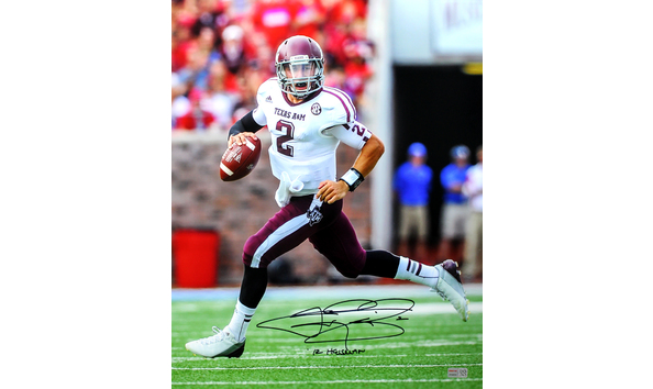 Big image johnny manziel tamu 16x20 inscribed heisman 2012