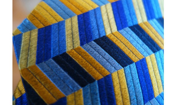 Big image macro   blue and yellow chevron