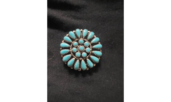 Big image trupuoise brooch 26