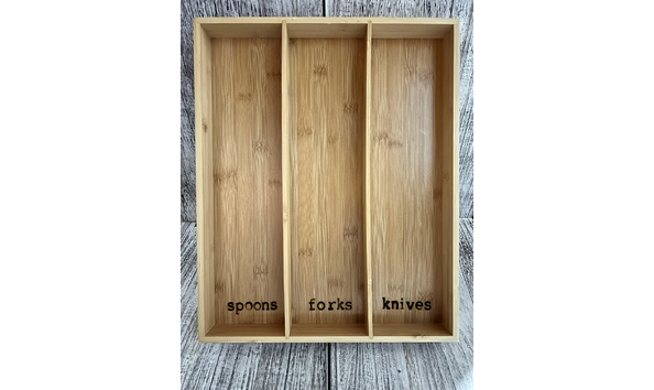 Big image  2 anonymous silverware tray