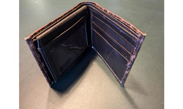 Big image brawners leather ostrich bi fold wallet  pic 2 