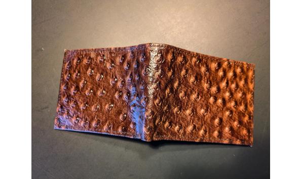 Big image brawners leather ostrich bi fold wallet  pic 1 
