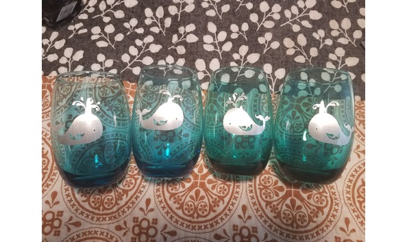 Big image whale juice glasses