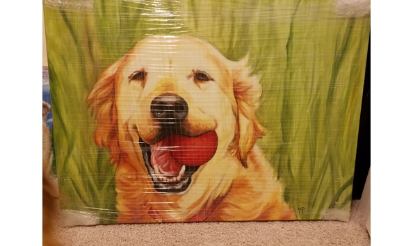 Big image golden painting