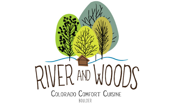 Big image river and woods logo summer with tag copy