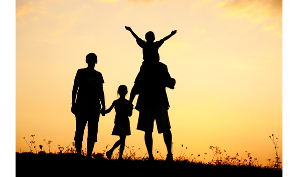 Big image family silhouette