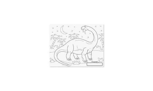 Big image coloring pad dino