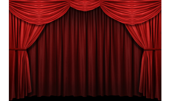 Big image red curatin