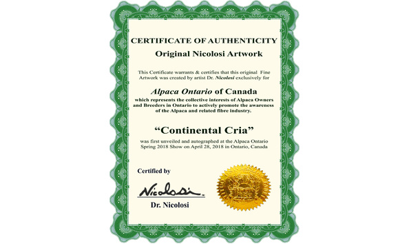 Big image 2018 04 11alpacaontarioartworkcertificateofauthenticitylores
