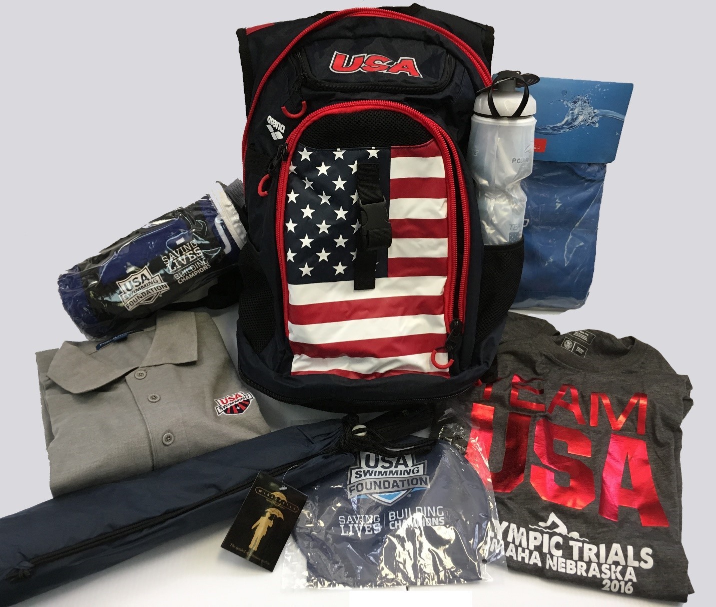 usa swimming backpack