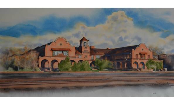 Big image kimberly reed deemer  morning at the castaneda  las vegas  nm   archival reproduction on paper   350.