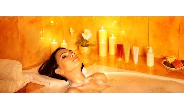 Big image relaxing bathing banner