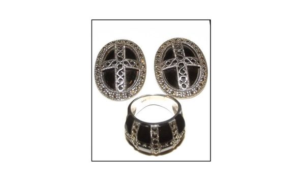 Big image jewelry  earrings and ring set 2