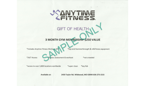 Big image anytime fitness voucher