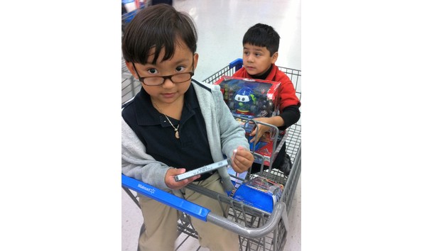 Big image boys in shopping cart