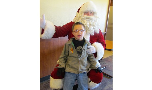 Big image santa and boy