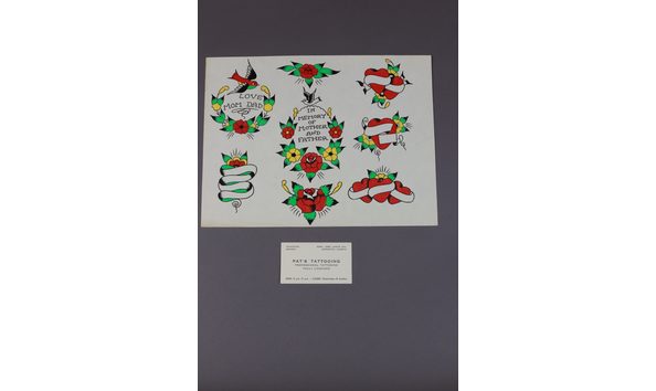 Big image pat martynuik orig color drawing  mother father   edmonton biz card