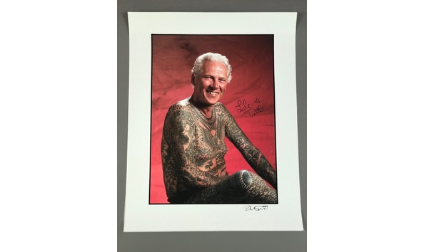 Big image richard todd lt portrait red  signed by both  17x22