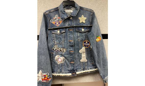 Unique Astros themed Denim Jacket