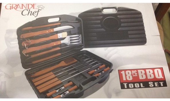 Big image grande chef 18 pc bbq tool set