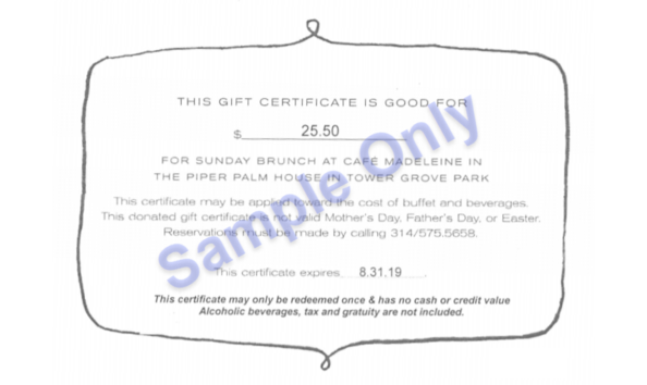 Big image cafe madeleine voucher