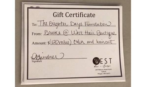 Big image west hair certificate