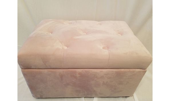 Big image disney minnie mouse basket pink velvet tifted hope chest