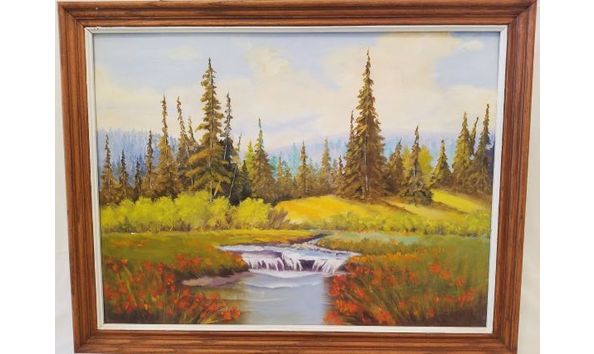 Big image oil painting signed numbered