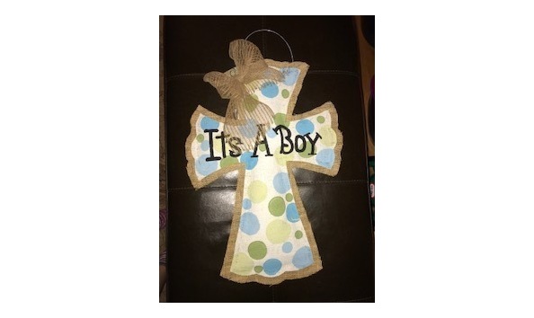 Big image its a boy cross decor