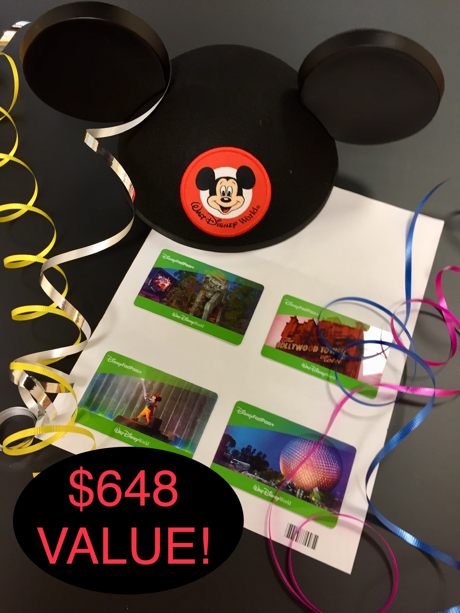 Four OneDay Park Hopper Passes to Walt Disney World Resort Theme Parks