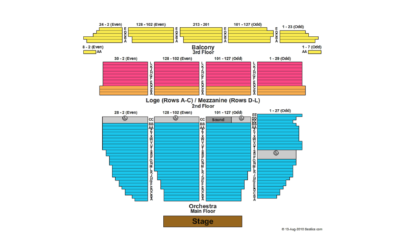 Big image orpheum seating